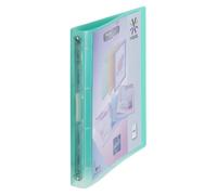 Classeur 4 anneaux plastique Viquel A4 personnalisable dos 3,5 cm vert translucide