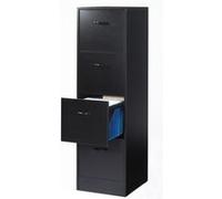 Classeur 4 Tiroirs pour 100 Dossiers Suspendus L 41,4 H 140,4 P 44 cm - Noir - L 41.4 x l 44 x H 140 cm Blanc G