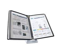 classeur, 5 panneaux, capacité de 10 feuilles A4, guide d'utilisation for fixation murale en atelier(Black)