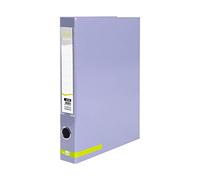 Classeur à 2 anneaux 25 mm mixte Liderpapel A4 doublé couleur system avec olao et porte-cartes lavande