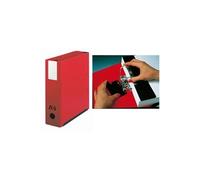 Classeur à levier cartonné double mécanisme Arianex A4 maxi - Dos 9 cm couleur rouge