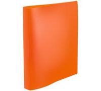 Classeur à anneaux, A4, 2 anneaux, orange fluo