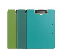 Classeur à anneaux A4 Lot de 3 porte-blocs pliables en polypropylène robuste à double clip, classeur documents, fournitures bureau Organisateur de dossiers de fichiers
