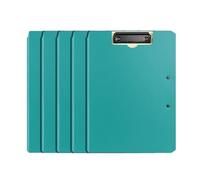 Classeur à anneaux A4 Lot de 5 porte-blocs pliables en polypropylène robuste à double clip, classeur documents, fournitures bureau Organisateur de dossiers de fichiers