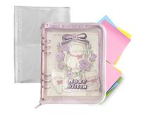 Classeur à anneaux format cahier | Organiseur format A5 avec intercalaires pour cartes | Classeur scolaire - Pour étudiants et famille Utilisation en école, transport extérieur, intérieur, voyage et