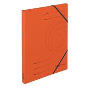 Classeur à anneaux Herlitz 11254398, A4, mécanisme à 2 anneaux, largeur du dos 25 mm, hauteur de remplissage 14 mm, Colorspan, 5 pièces, noir Orange