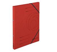 Classeur à anneaux Herlitz 11254398, A4, mécanisme à 2 anneaux, largeur du dos 25 mm, hauteur de remplissage 14 mm, Colorspan, 5 pièces, noir Rot