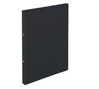 Classeur à anneaux Herlitz 11254398, A4, mécanisme à 2 anneaux, largeur du dos 25 mm, hauteur de remplissage 14 mm, Colorspan, 5 pièces, noir noir