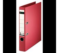 Classeur à anneaux Leitz 10080025 format A4 dos 52mm carton rouge certifié FSC et Blue Angel
