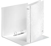 Classeur à anneaux Leitz 2xD anneaux WOW blanc
