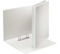 Classeur à anneaux Leitz Esselte A4 blanc 2 anneaux-20mm avec pochette sur la couverture avant+ dos