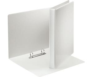 Classeur à anneaux Leitz Esselte A4 blanc 2 anneaux-20mm avec pochette sur la couverture avant+ dos
