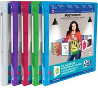Classeur à anneaux polyvision A4 4 anneaux mécanisme de déchirure 16mm assorti paquet de 12 pièces