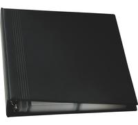 Classeur à anneaux pour cartes de visite à deux rangées A4 noir/mat registre A-Z pour 400 cartes 90x58 paquet de 5 pièces
