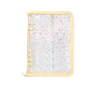 Classeur à anneaux transparent rechargeable - Classeur A5 avec fermeture éclair pour cartes, reçus, billets, petits accessoires, étudiants, enseignants, chefs de projet, étudiants, bureau