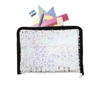 Classeur à anneaux transparent rechargeable, livre de rangement d'autocollants A5 réutilisable, fermeture éclair A5 pour journal, cartes, billets, reçus, école, bureau, réunions d'affaires, chefs de