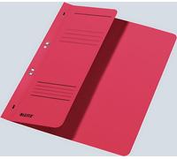 Classeur à œillets Leitz DIN A4, demi-couverture, rouge, reliure officielle, impression d'organisation, capacité : 170 feuilles, carton : 250 g