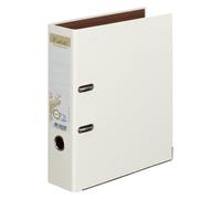 Classeur à levier carton recy xacompta Forever dos 8 cm bicolore ivoire