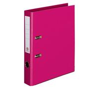 Classeur à levier cartonné Bruneau A4 - Dos 5 cm fuschia - Classeurs à levier plastifiés - Bruneau