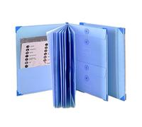 Classeur à levier de poche - 26,5 x 32,7 cm - Classeur accordéon avec rangement double face - Pour le cas où je sors - Classeur à documents extensible - Gestion des livres et des papiers