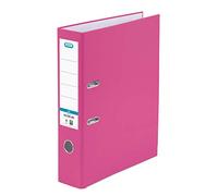 Classeur à levier Elba carton doublé PVC avec dos 80 mm, rose