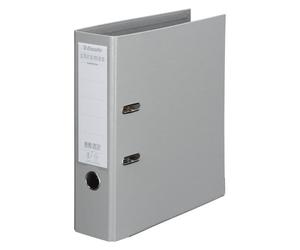 Classeur à levier Esselte Chromos Plus dos 8 cm gris clair