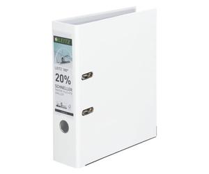 Classeur à levier Leitz 180° plastique dos 8 cm blanc