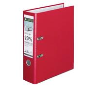 Classeur à levier Leitz 180° plastique dos 8 cm rouge