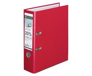 Classeur à levier Leitz 180° plastique dos 8 cm rouge