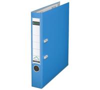 Classeur à levier Leitz, format 180°, en plastique, 50 mm, couleur bleu, dimensions : 318 mm, 55 mm, 285 mm