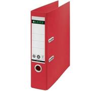 Classeur À Levier - Leitz - Lot De 10 - Recyclé - A4 - Dos De 80 Mm - Rouge
