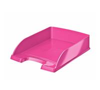 Classeur à levier Leitz WOW en plastique rose format A4 dos 70mm 255x357mm 280g