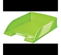 Classeur à levier Leitz WOW en plastique vert format A4 dos 70mm dimensions intérieures 242x330x60mm