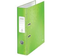 Classeur à levier - LEITZ - WOW - Vert - Dos 80 mm - 600 feuilles max