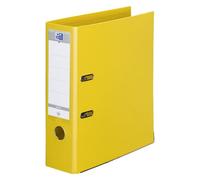 Classeur à levier Oxford plastique dos 8 cm A4 - jaune