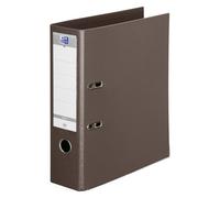 Classeur à levier Oxford plastique dos 8 cm A4 - marron