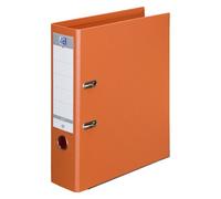 Classeur à levier Oxford plastique dos 8 cm A4 - orange