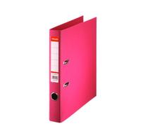 Classeur à levier plastifié Esselte Standard A4 - Dos 5 cm - Fuchsia