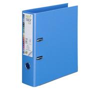 Classeur à levier plastifié Exacompta Prem Touch A4+ dos 8 cm bleu