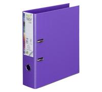 Classeur à levier plastifié Exacompta Prem Touch A4+ dos 8 cm violet