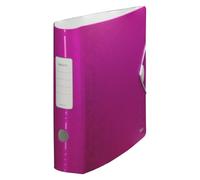 Classeur à levier plastique Leitz Active 180° Wow dos 7,5 cm rose