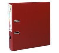 Classeur à levier Prem'Touch intérieur et extérieur en polypropylène - Dos 80mm - A4 maxi - Bordeaux
