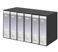 Classeur à levier Rexel Dox 1 en format A4 avec languette extra forte 6 Pack blanc