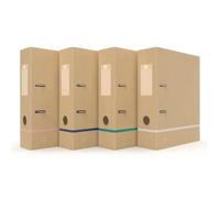 Classeur à levier TOUAREG dos 8cm Kraft recy oloris beige liseret Aléatoire