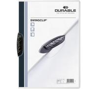 Classeur à pince Swingclip A4 PP jusqu'à 30 feuilles noir boîte de 25 pièces