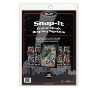 Classeur à pochettes pour bandes dessinées, modèle Snap-It, 12 pages, couleur noire, format A4