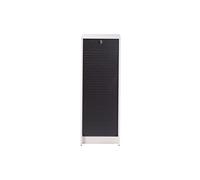 Classeur à Rideau Blanc Rideau Chêne ou Noir 5 Niches 37,8 x 103,8 x 38,4 cm - Noir - L 37.8 x l 38.4 x H 103.8 cm