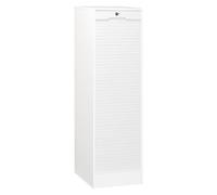 Classeur à rideau bois 140 cm blanc