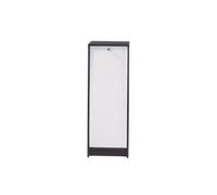 Classeur à Rideau - Blanc - 104 cm - 5 étagères - Fermeture co-conçu