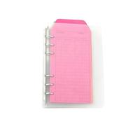 Classeur à tirelire avec enveloppes pour espèces, portable, avec 12 enveloppes colorées, 6 anneaux, format A6, classeur pour économiser de l'argent, convient pour la maison, l'école, le bureau, la